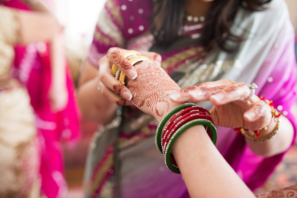 Wedding day bridal henna