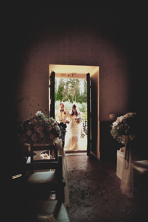 Castello Vicchiomaggio Chapel Italy Wedding Ceremony