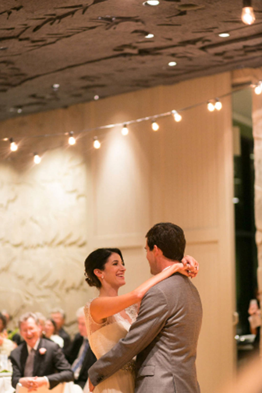 Bride and groom first dance