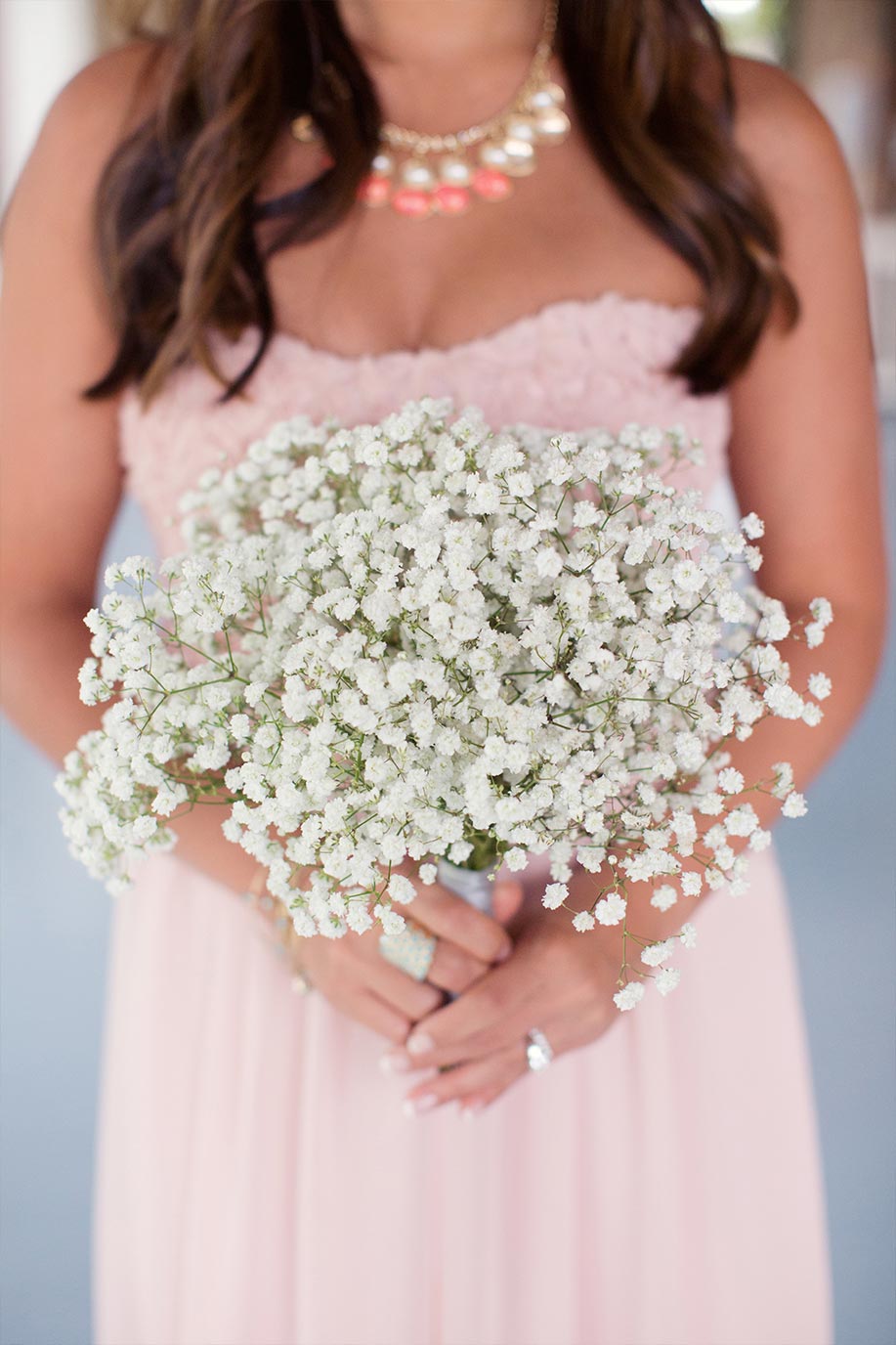 Babys Breath Bridesmaid Bouquet