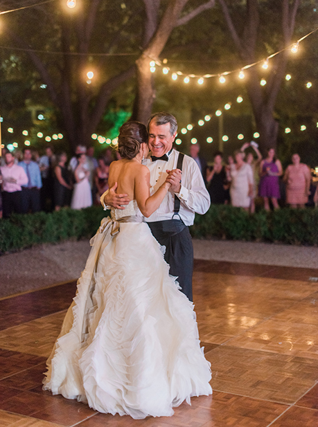 Bride and father dance