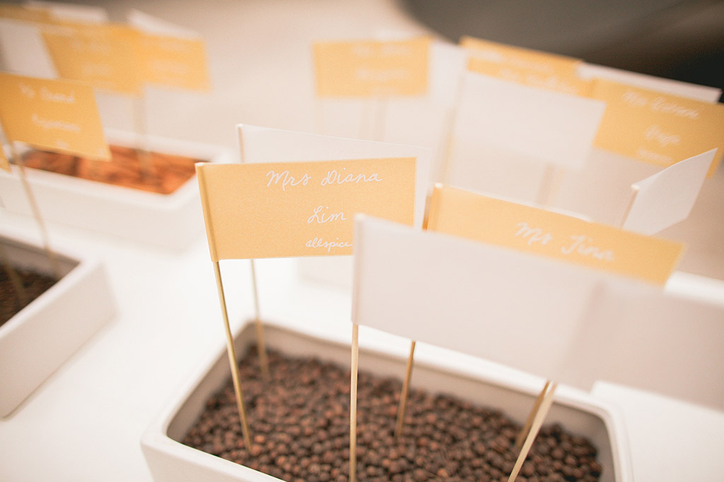 Spice Wedding Escort Cards