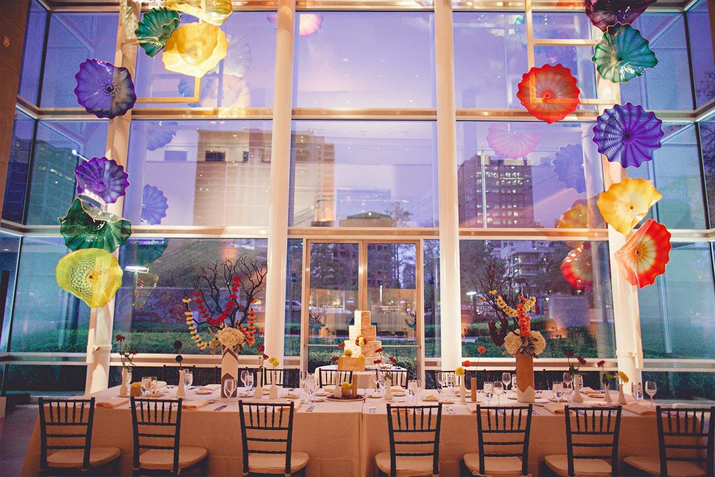 Head Wedding Table in Hammon Atrium at Dallas Museum of Art