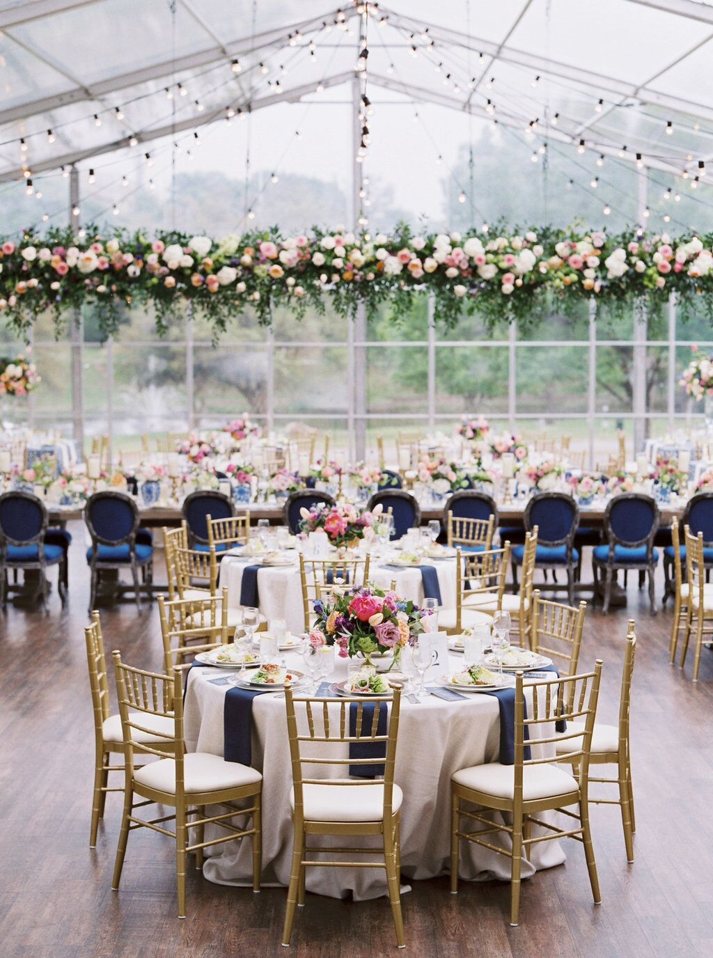 Arlington Hall Clear Tent Wedding Reception