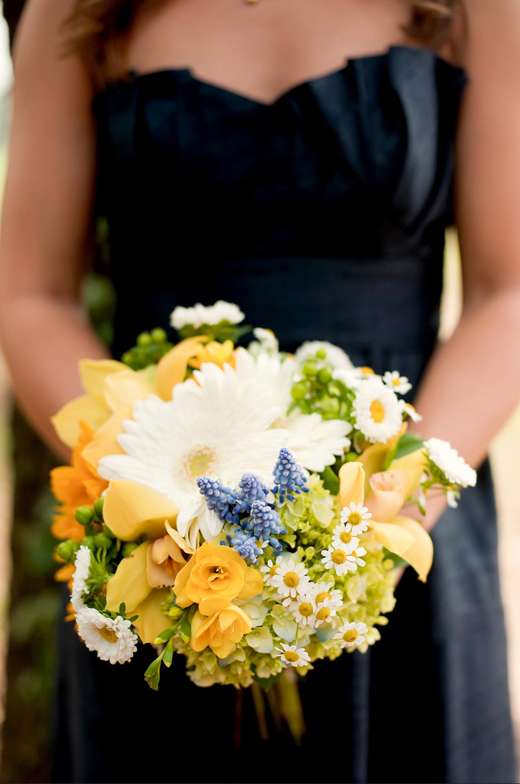 Yellow and White Bouquets