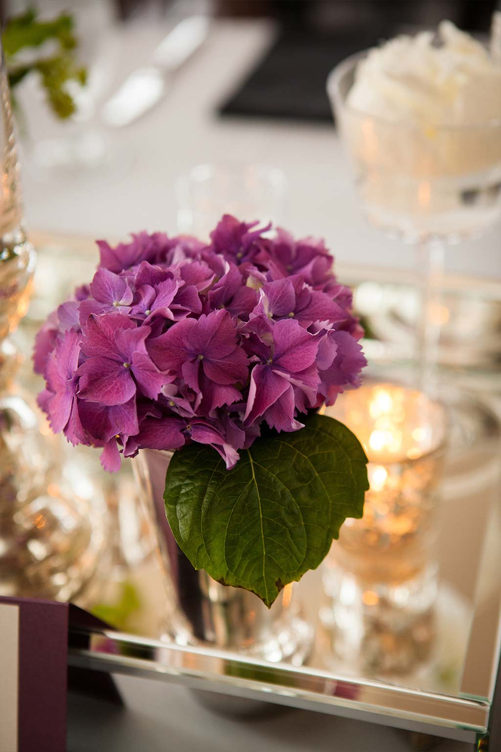 Mirror Tray Wedding Centerpiece