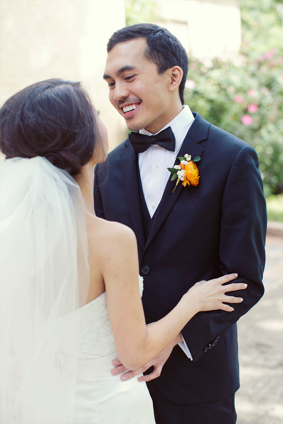 Bride and groom first look part 3